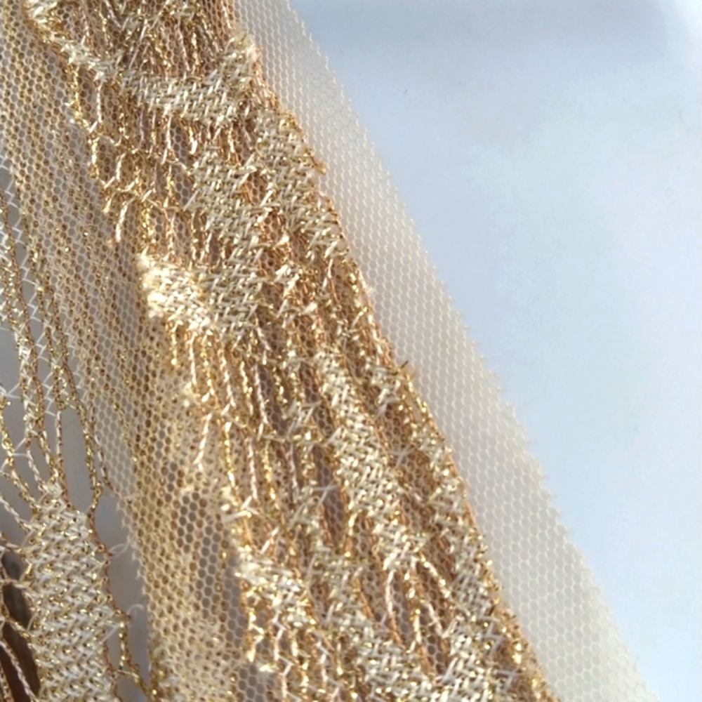 ANNA SUI Gold lace top - Picture 6 of 7